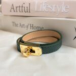 Leather Bracelet green