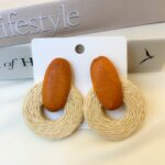 Orange earrings