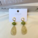 Green earrings