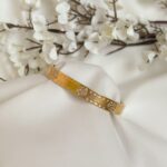 Flower gold bracelet