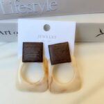 Brown earrings