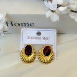 Red earrings