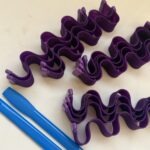 Purple wavy & curly