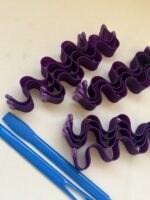 Purple wavy & curly