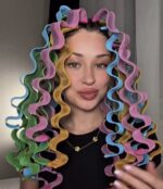 ⁦Blue curly wavy⁩ - الصورة ⁦2⁩